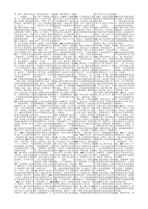 山东教师招考知识点