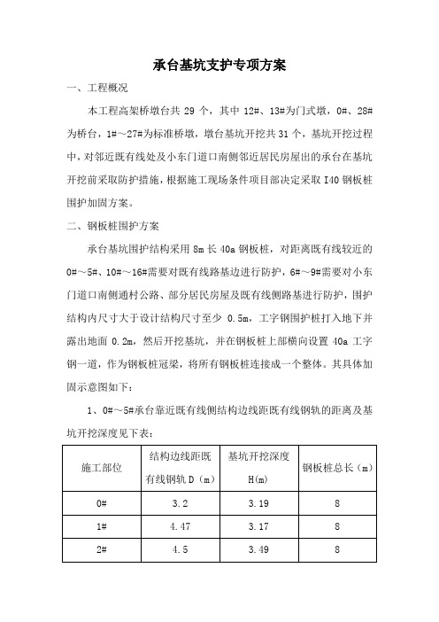 承台基坑支护专项方案
