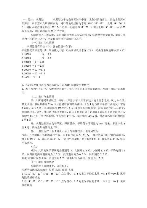 八所港