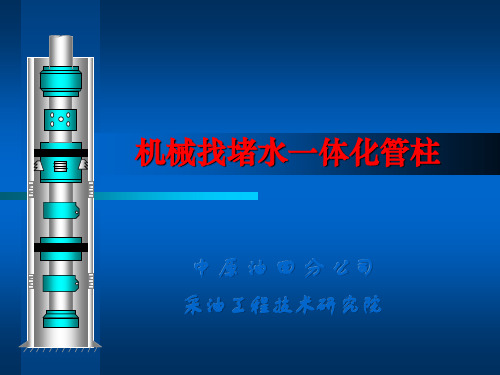 机械找堵水一体化管柱