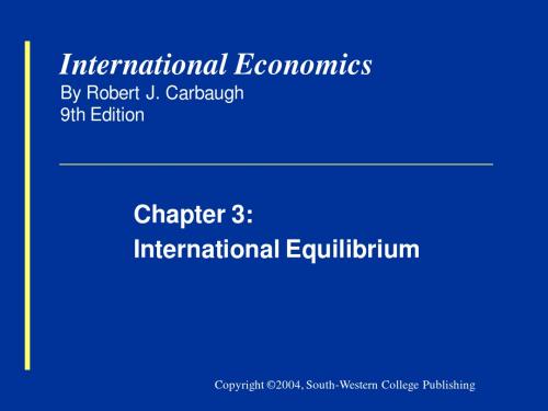 国际经济学ch03