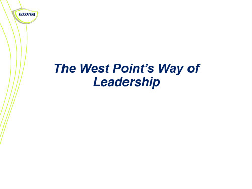 The West oint's Way of Leadership