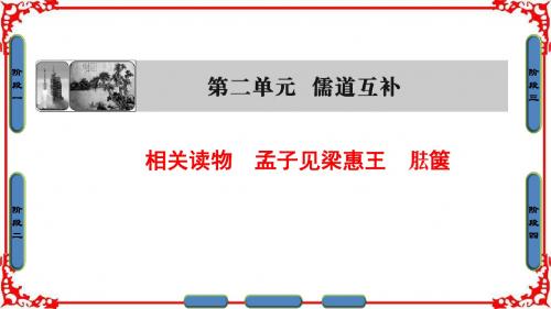 高中语文(人教版)课件 选修中国文化经典研读 第2单元 儒道互补 孟子见梁惠王 胠箧