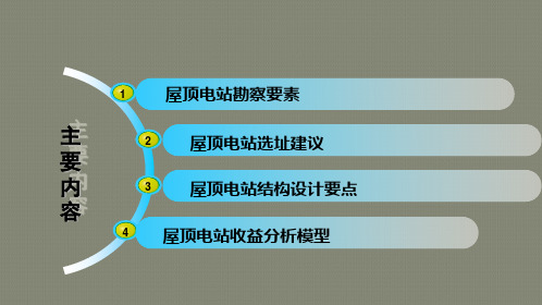 屋顶光伏发电勘察设计要点