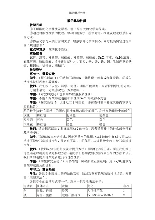 酸的化学性质