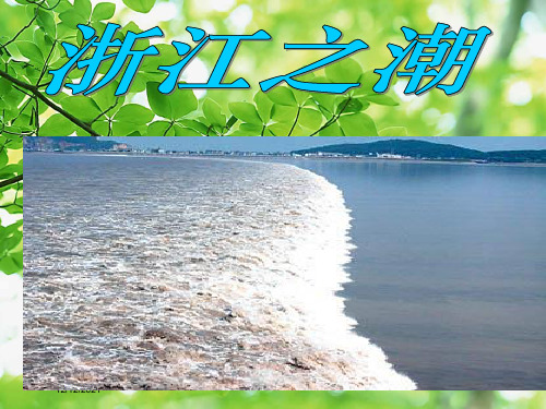 五年级语文上册《浙江潮》课件1 小学五年级上册语文课件