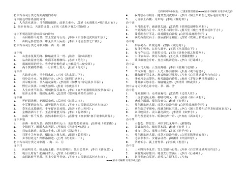 初中古诗词分类之有关离别的诗句