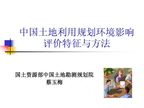 中国土地利用规划环境影响评价特征与方法