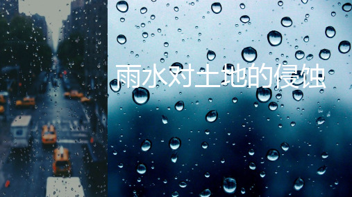 雨水对土地的侵蚀
