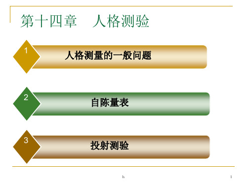 《人格测验》PPT课件