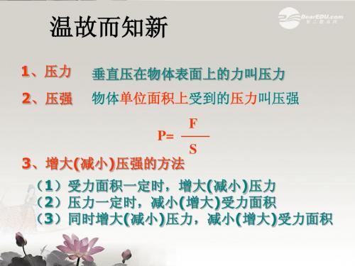 液体的压强(讲课)