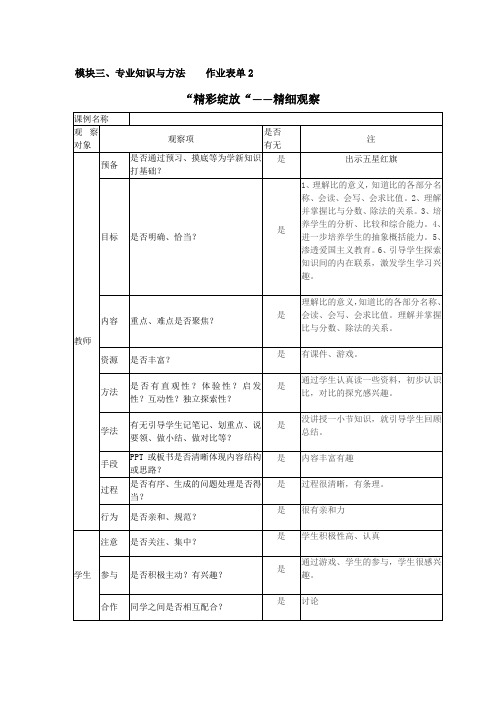 作业表单2[1]