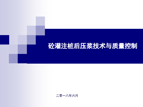 砼灌注桩后压浆技术与质量控制(PPT52页)
