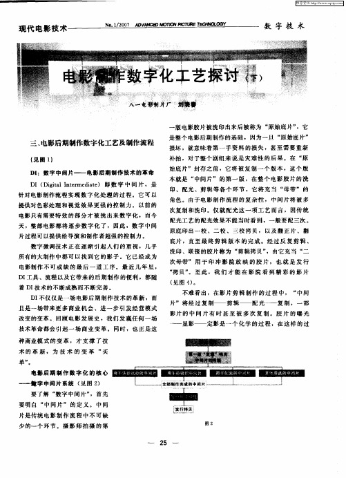 电影制作数字化工艺探讨(下)
