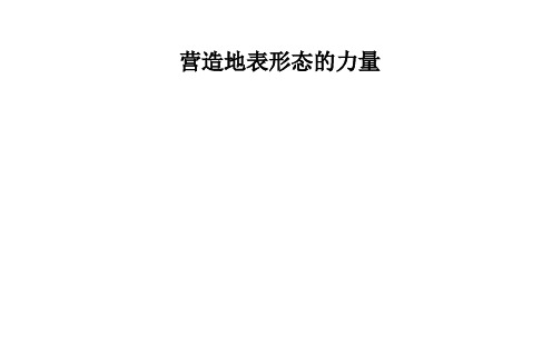 营造地表形态的力量 课件
