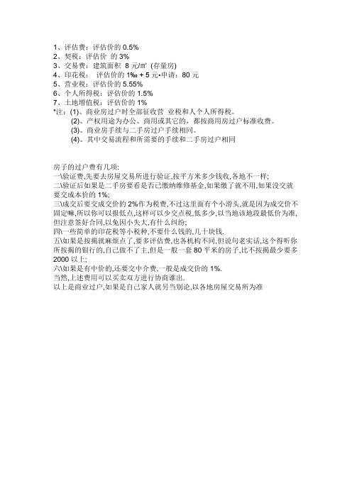 商业房过户