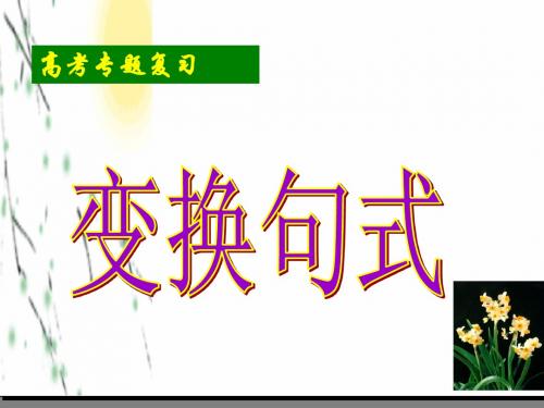 2015年变换句式