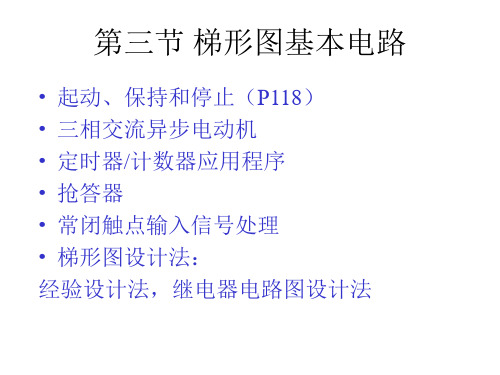 PLC梯形图基本电路 ppt课件