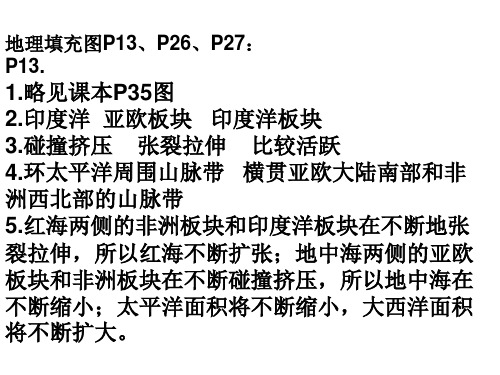 地理填充图答案
