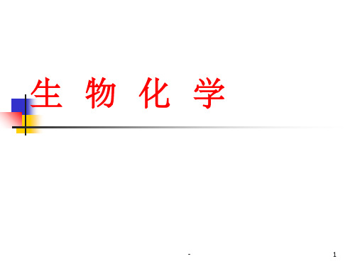 生物化学ppt ppt