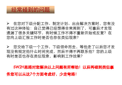 5W2H方法