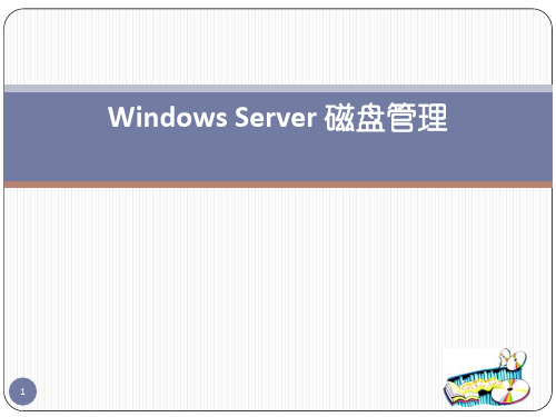 Windows Server 磁盘管理