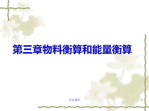 物料衡算和能量横算(教学课堂)