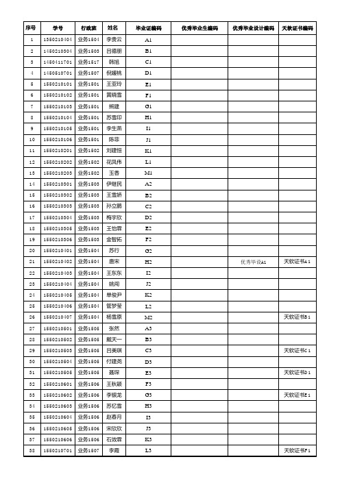 优秀毕设A1天软证书A1