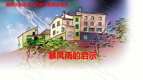 西师大小学语文六年级下册《第17课暴风雨的启示》PPT课件 (2)