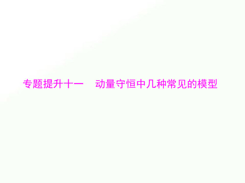 2020版新高考物理大一轮复习课件：专题提升十一 动量守恒中几种常见的模型 (共33张PPT)