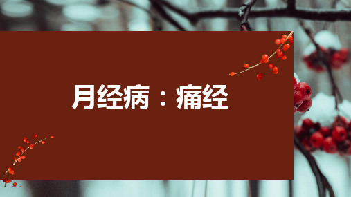 中医妇科学课件-痛经