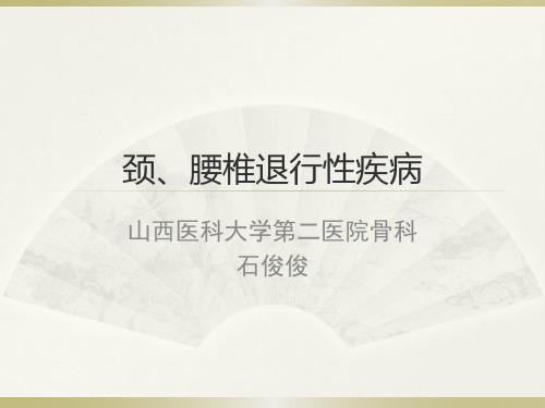 颈腰椎退行性疾病