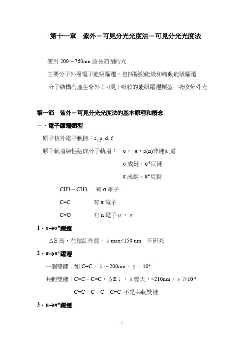紫外-可见分光光度法