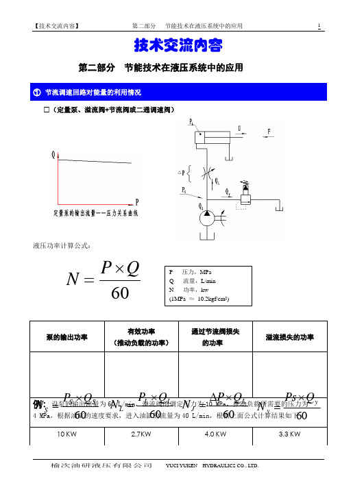 液压 节能技术