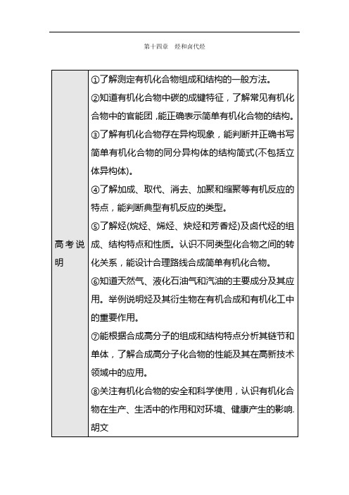 最新2021年高考化学第一轮精品复习资料 ( 烃和卤代烃)