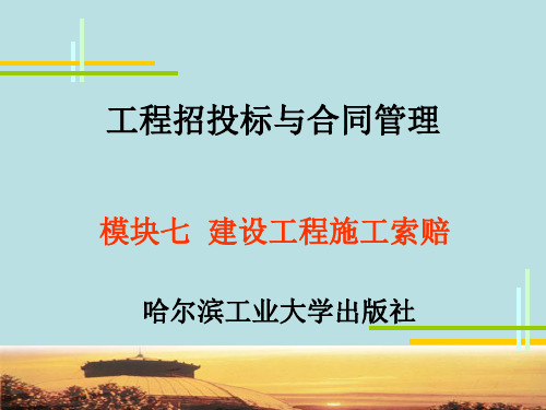 建设工程施工索赔(PPT格式共33页)