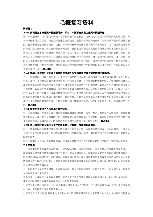毛概复习资料.doc