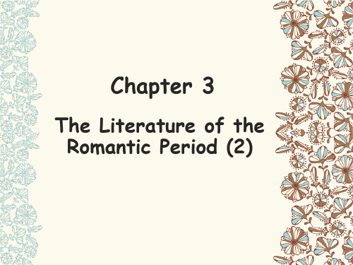 美国文学课件4The Literature of the Romantic Period 2