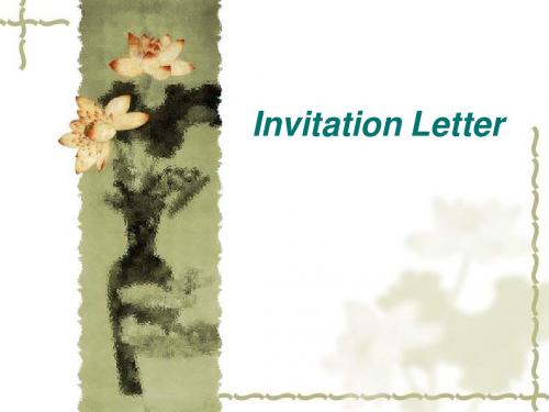 Invitation Letter