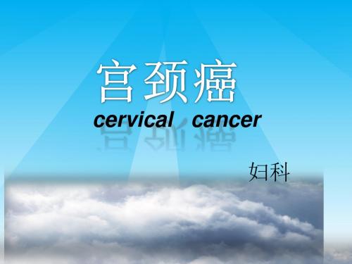 宫颈癌的护理查房