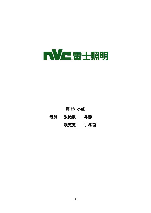 23小组雷士照明
