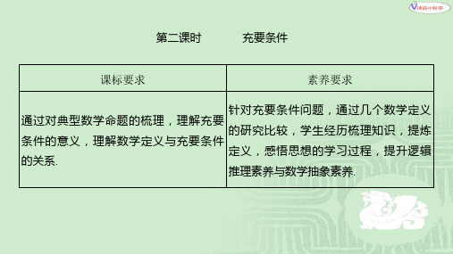 第一章 1.2.3 第二课时 充要条件