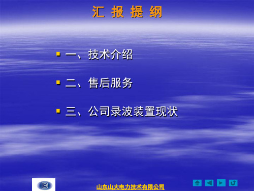 山大电力WDGL-VI技术介绍——浙江0804
