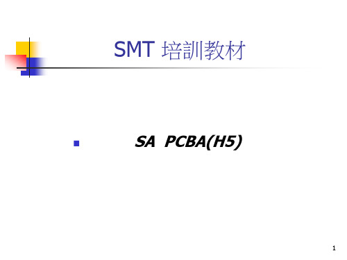 SMT 培训课程ppt课件