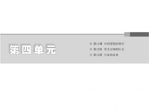 高中语文第四单元第11课中国建筑的特征课件新人教版必修5