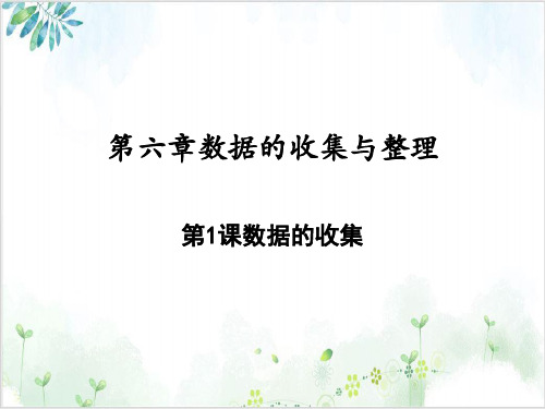 《数据的收集》_精品教学PPT人教版1
