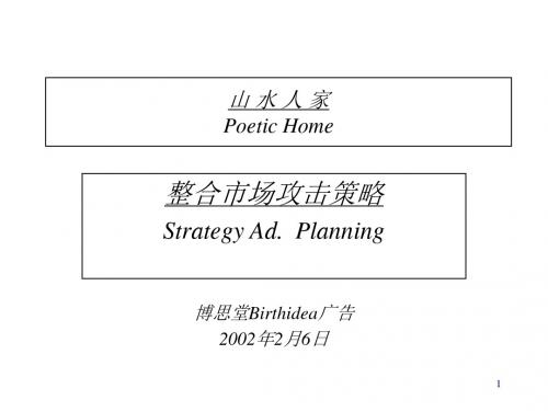 某地产整合市场攻击策略(ppt 25页)