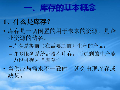 库存分析与控制培训课件PPT81页