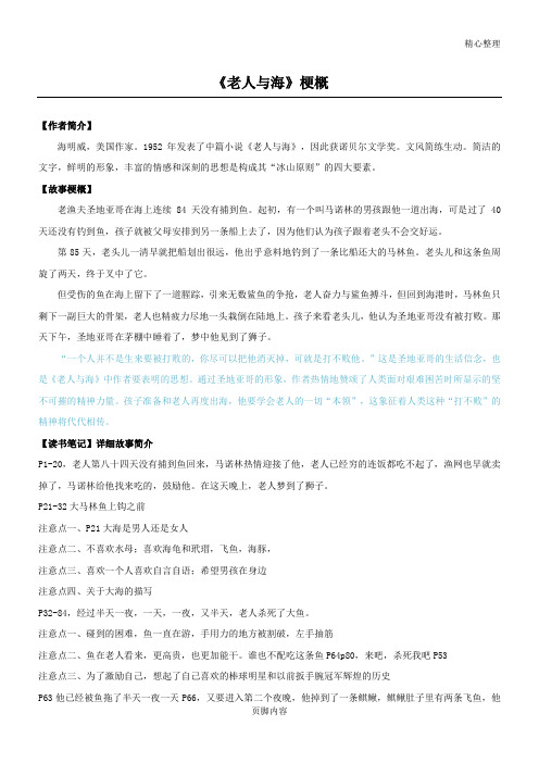 《老人与海》梗概