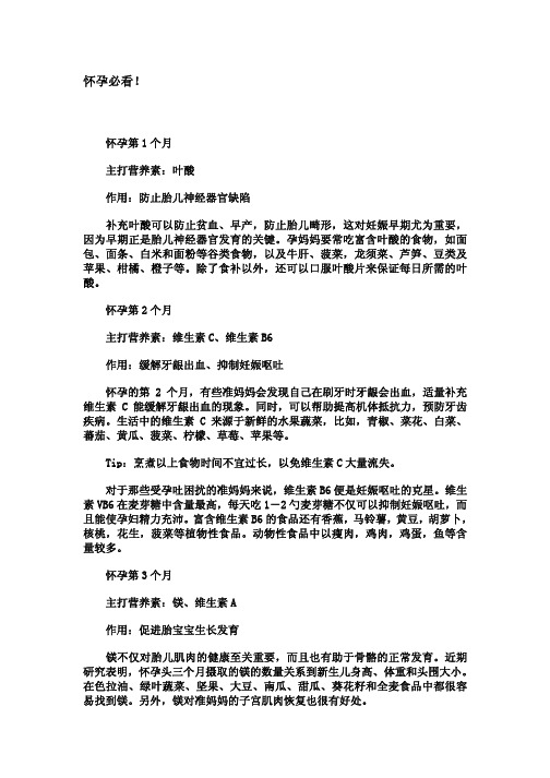 育儿知识-怀孕必看